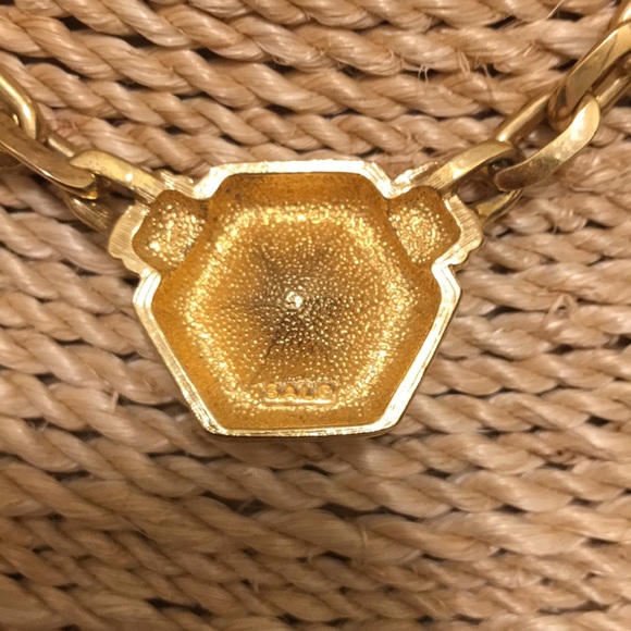 VTG Swarovski authentic ( SAL) Black crystal gold finish fancy necklace - Picture 7 of 7